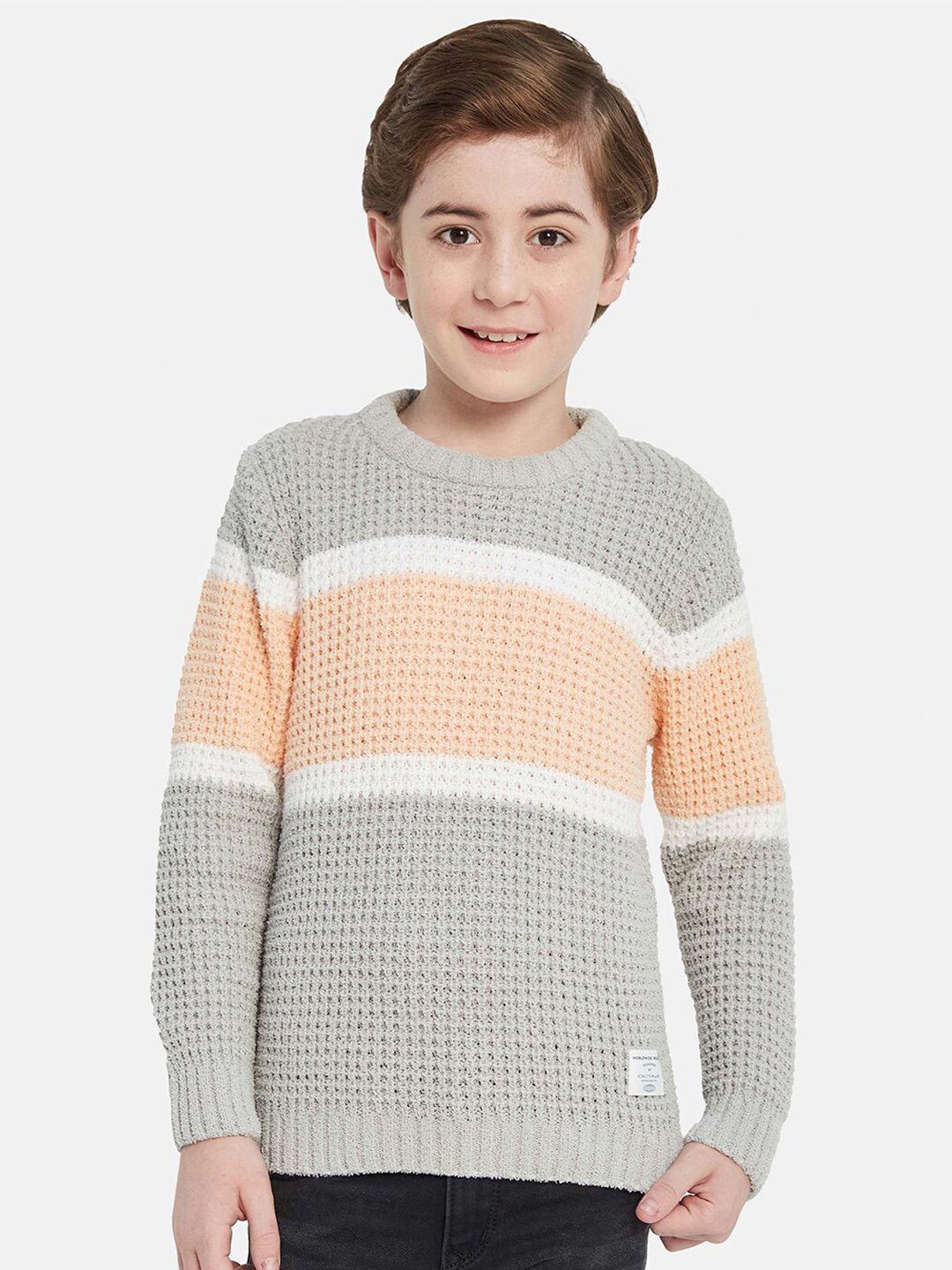 octave boys self design pullover sweater