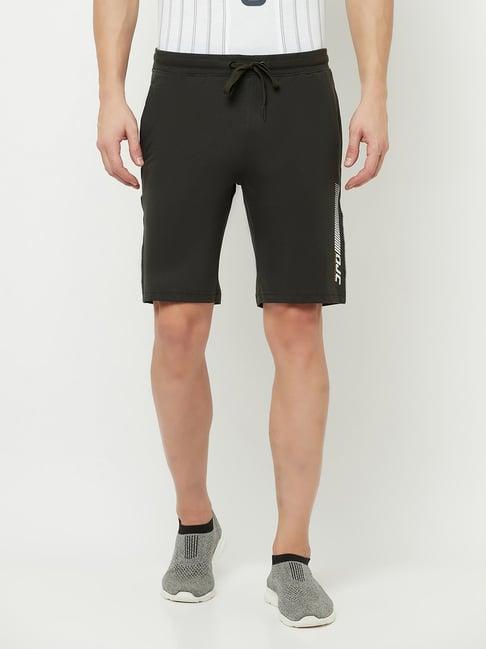 octave dark olive regular fit shorts