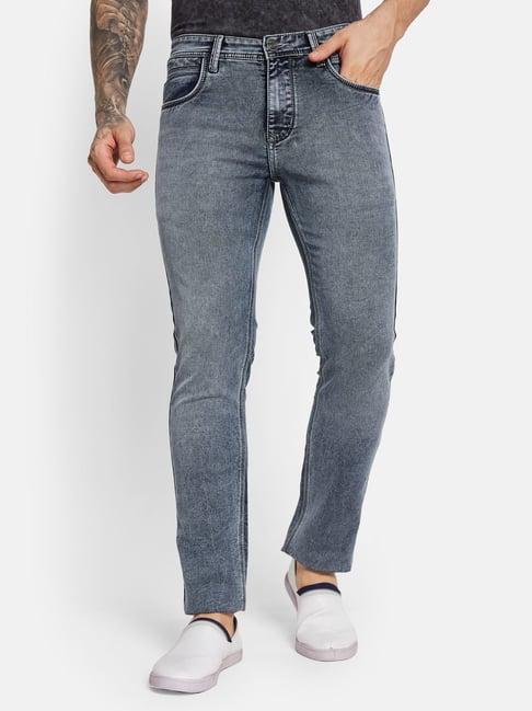 octave graphite cotton regular fit jeans