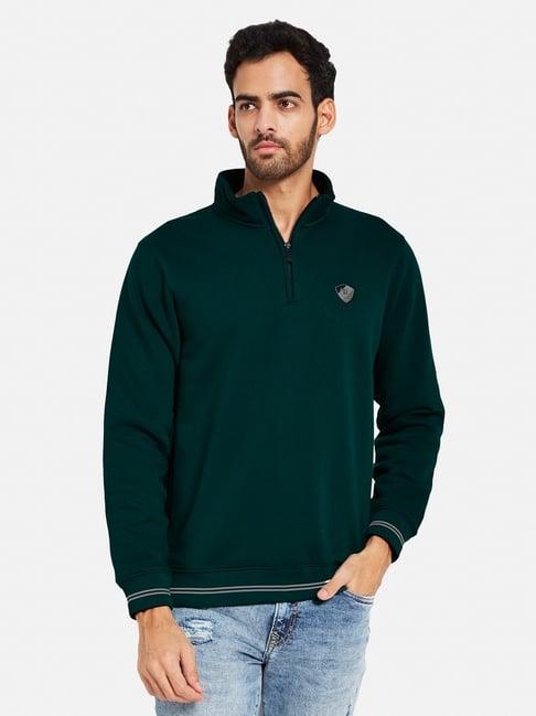 octave green regular fit sweatshirt