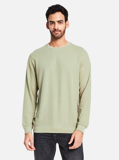 octave green regular fit sweatshirt