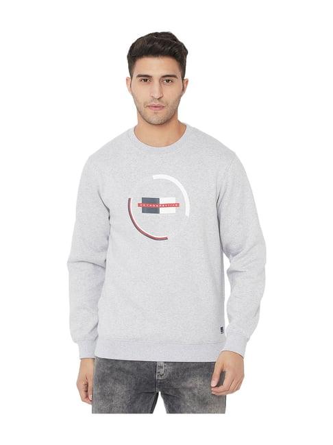 octave grey printed sweatshirt