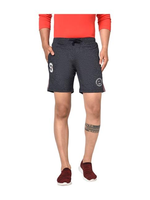 octave grey regular fit cotton shorts