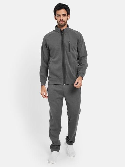 octave heather regular fit colour block tracksuit