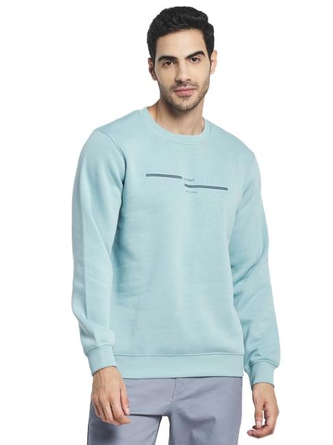 octave light blue round neck sweatshirt