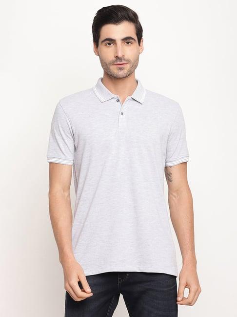 octave light grey polo t-shirt