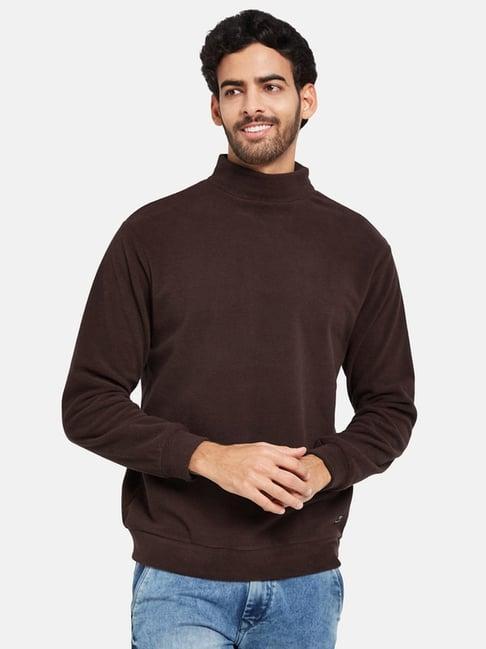 octave maroon regular fit sweatshirt