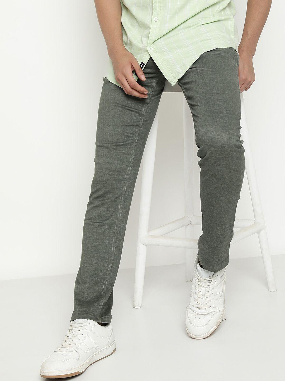 octave men mid rise cotton chinos trousers