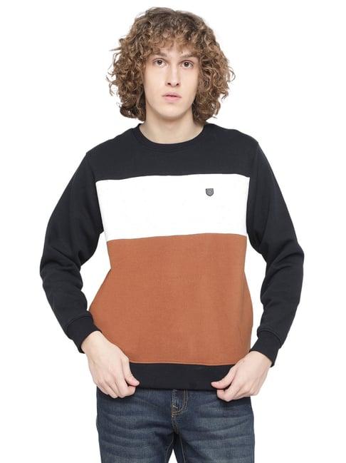 octave multi regular fit colour block sweatshirts