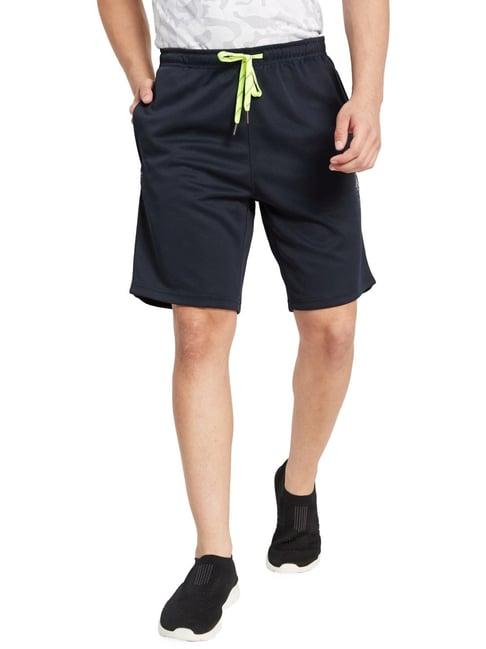 octave navy cotton regular fit shorts