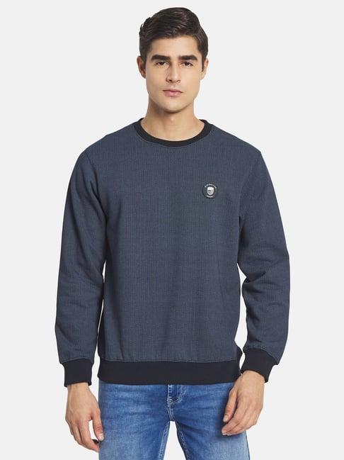 octave navy full sleeves round neck sweatshirt