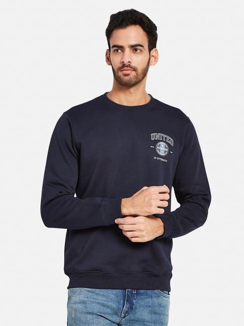 octave navy regular fit sweatshirt