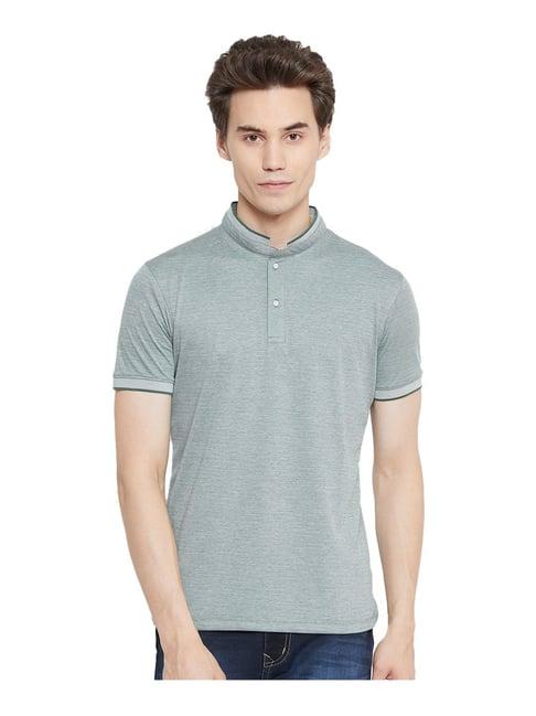 octave olive regular fit solid t-shirt