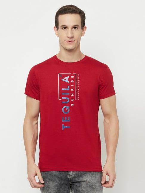 octave red crew t-shirt