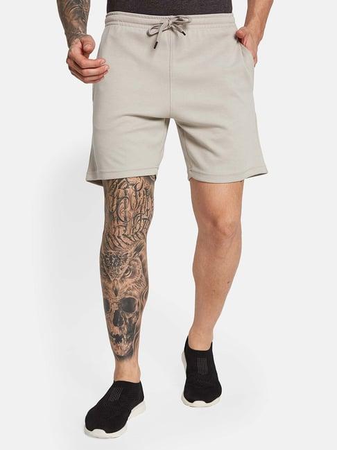 octave sand cotton regular fit shorts