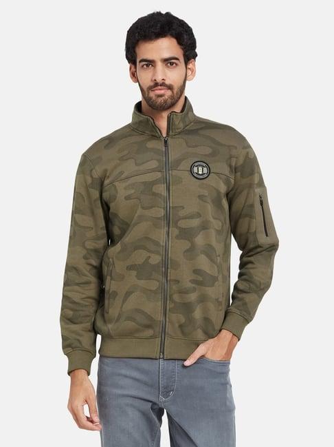 octave tobacco regular fit camouflage sweatshirt