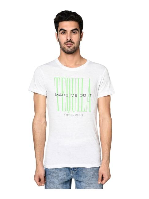 octave white crew t-shirt