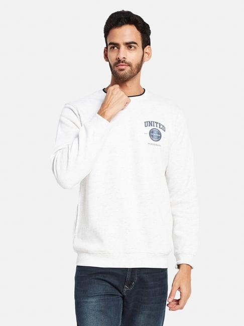 octave white regular fit sweatshirt