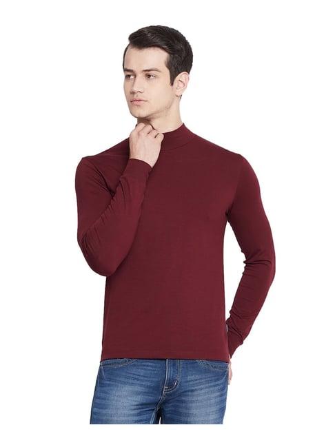 octave wine slim fit t-shirt