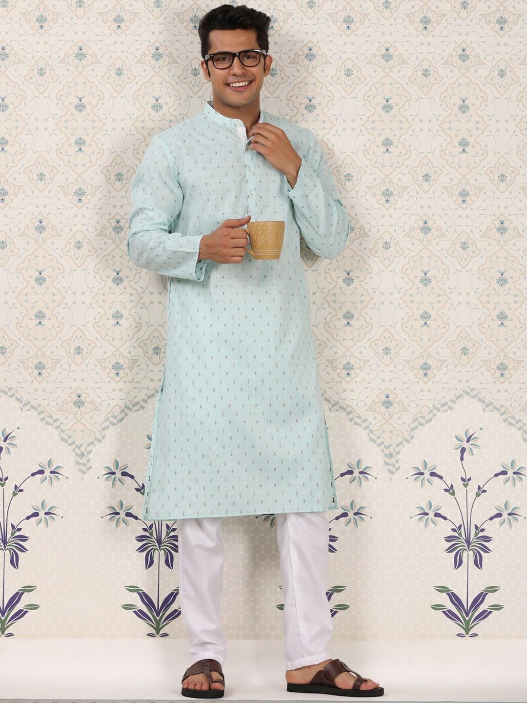 ode by house of pataudi ethnic motifs printed straight kurta with trousers