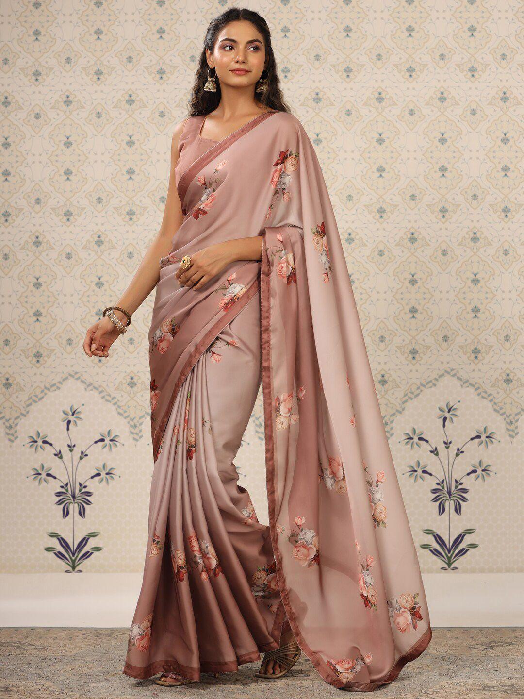 ode by house of pataudi floral printed saree