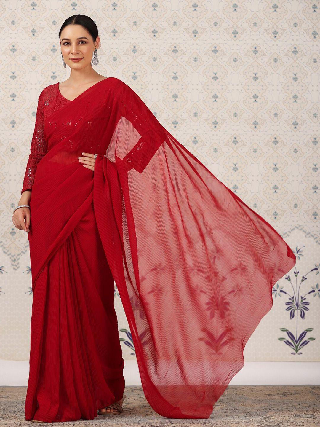 ode by house of pataudi poly georgette saree