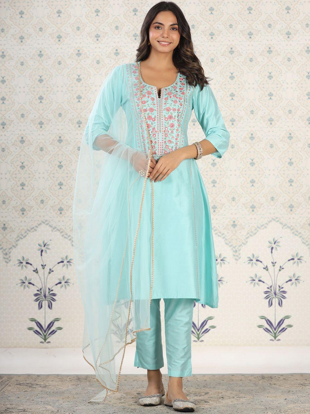 ode by house of pataudi women sea green net