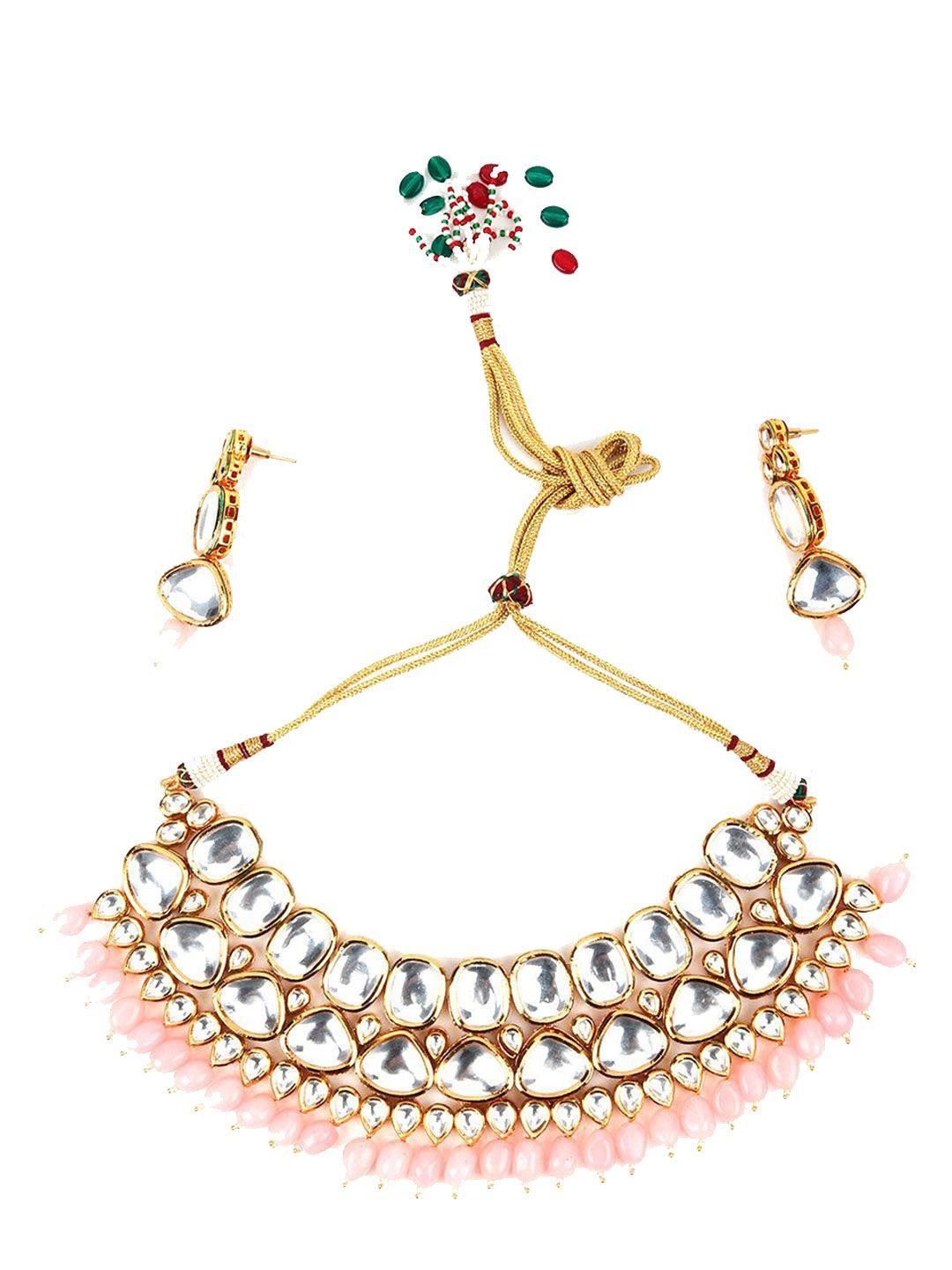 odette gold-plated choker necklace set