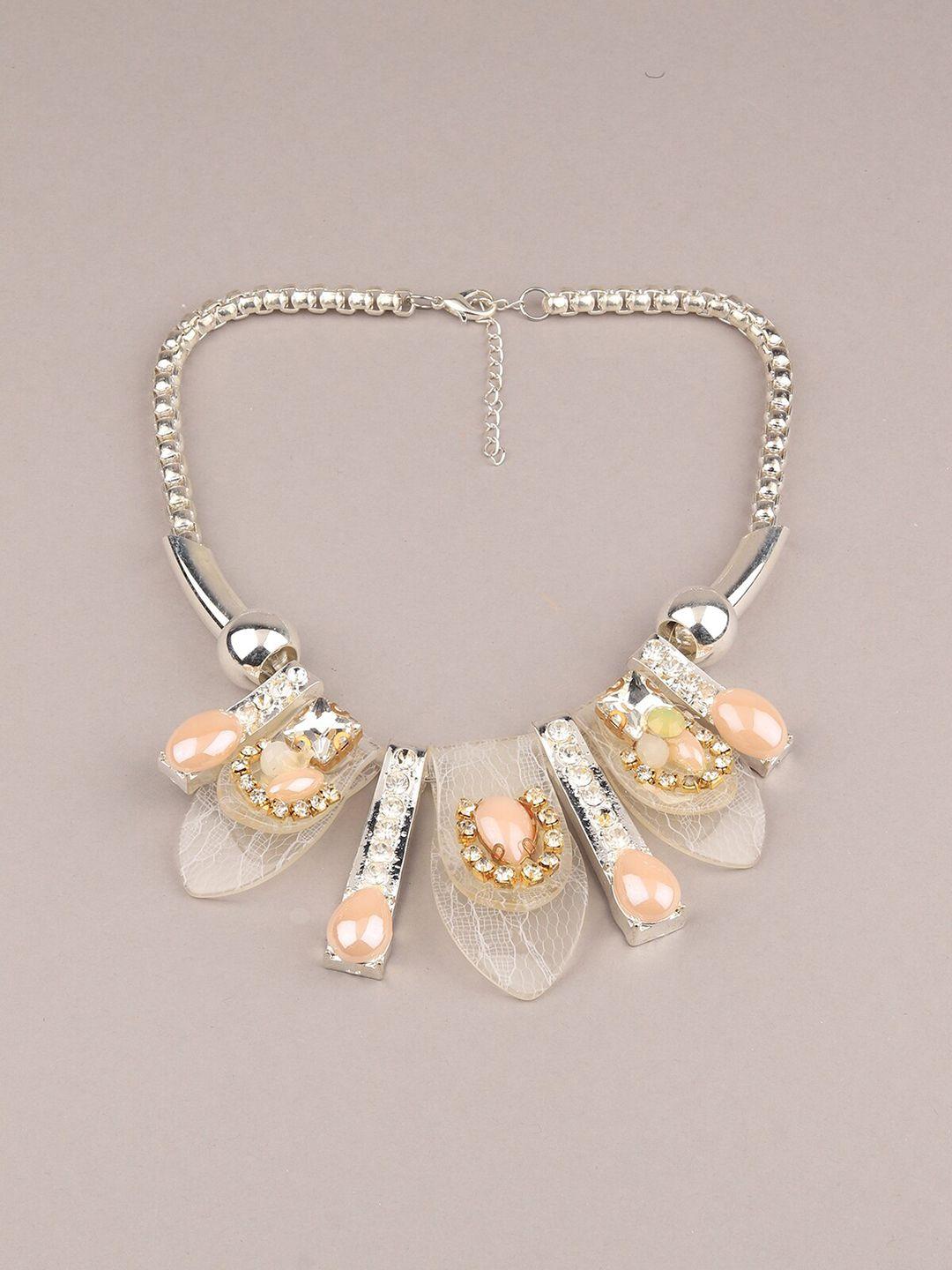 odette artificial stones fancy necklace