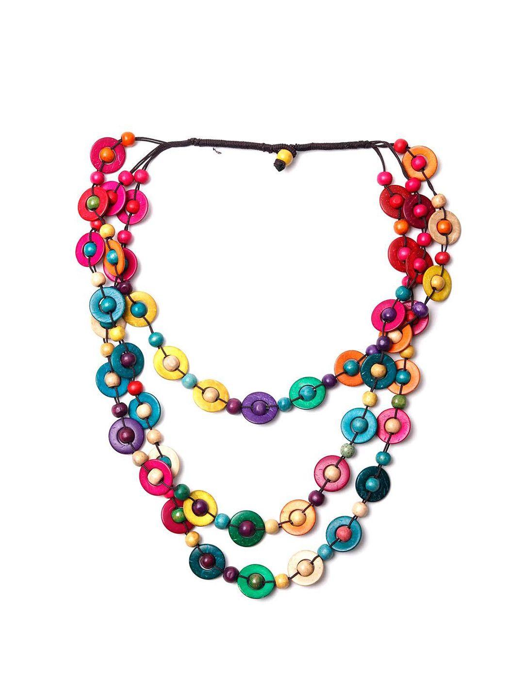 odette beaded layered necklace