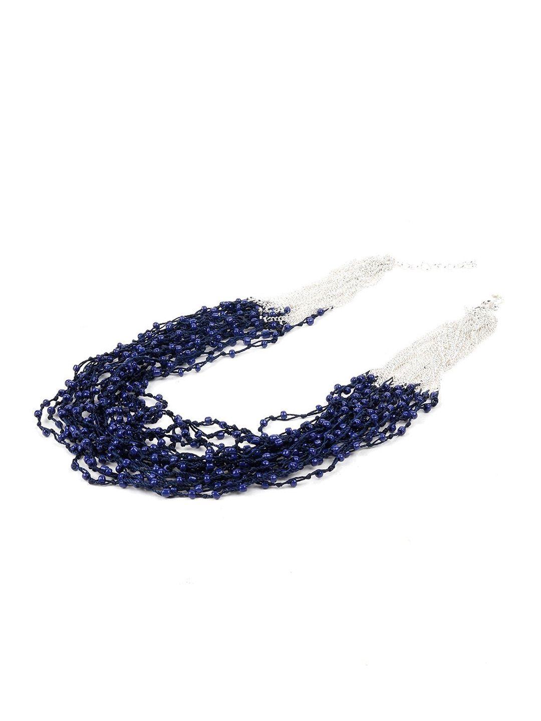 odette blue & white layered necklace