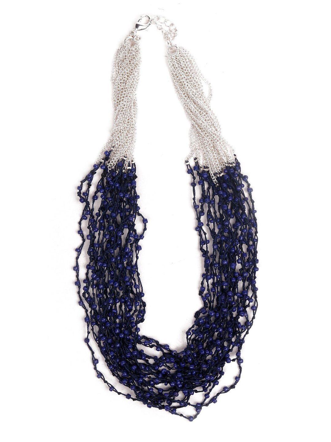 odette blue & white layered necklace
