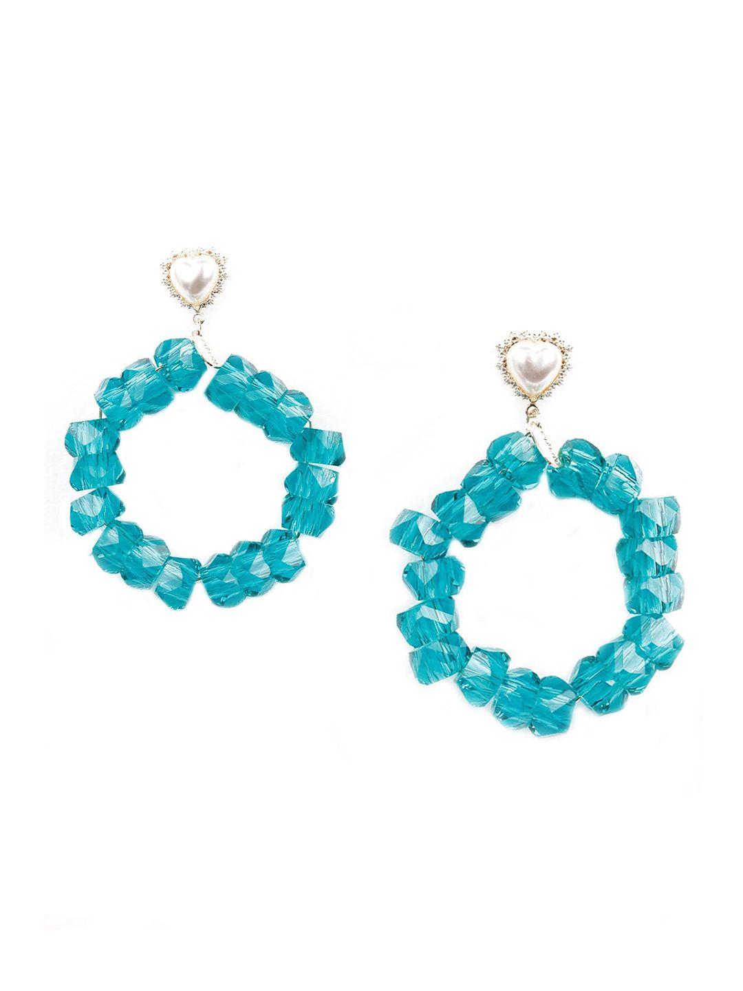 odette blue drop earrings