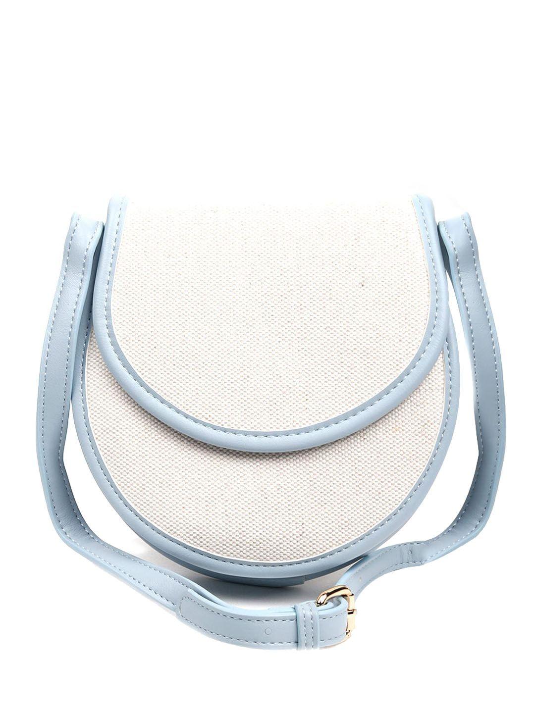 odette blue half moon sling bag