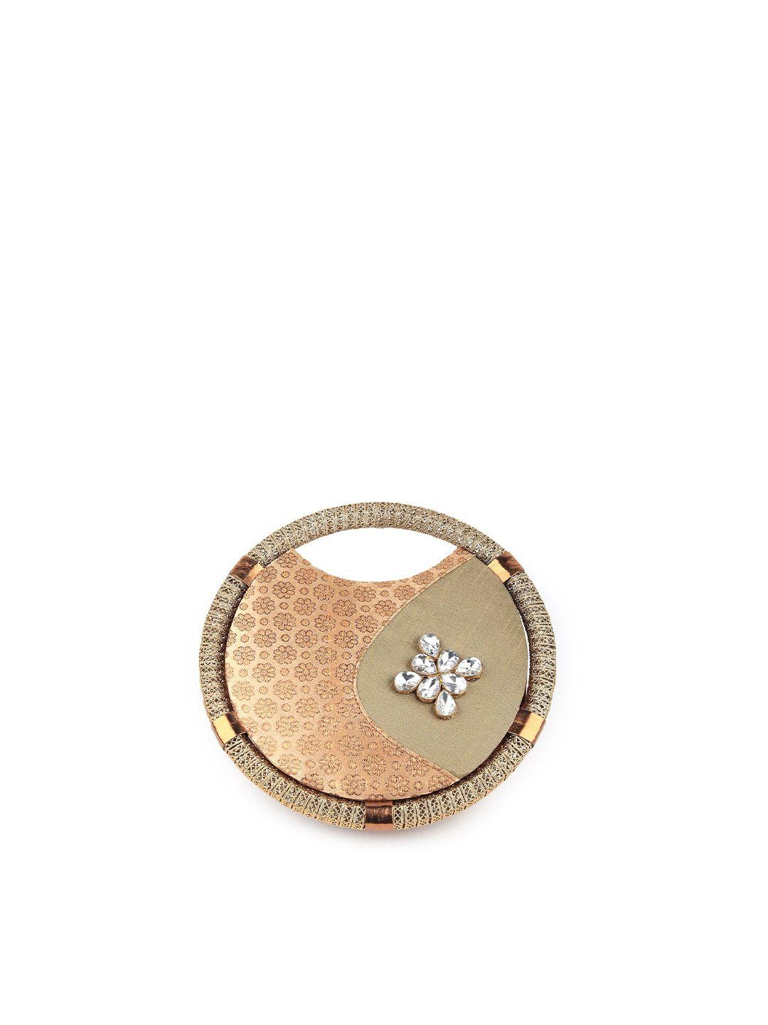 odette embellished circular clutch