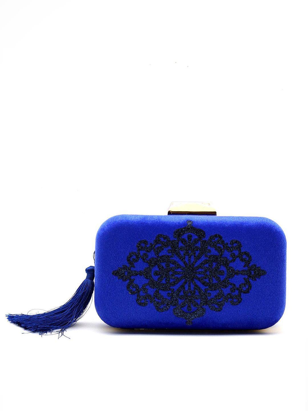 odette embroidered box clutch