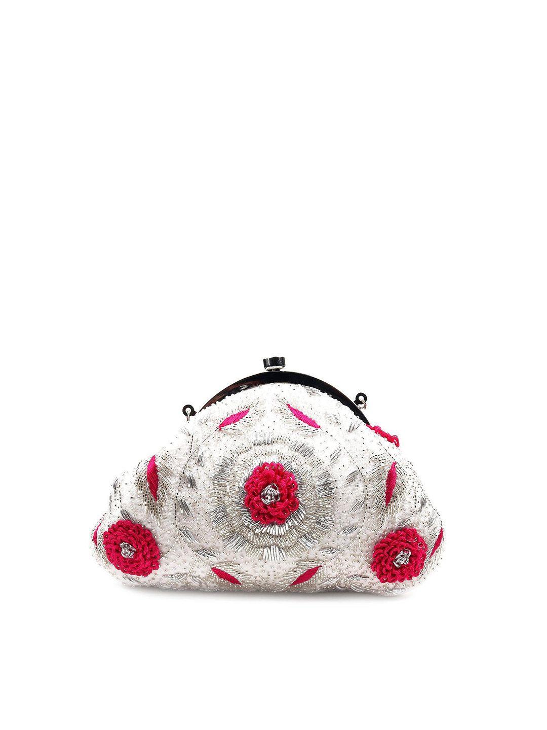odette floral embellished purse clutch