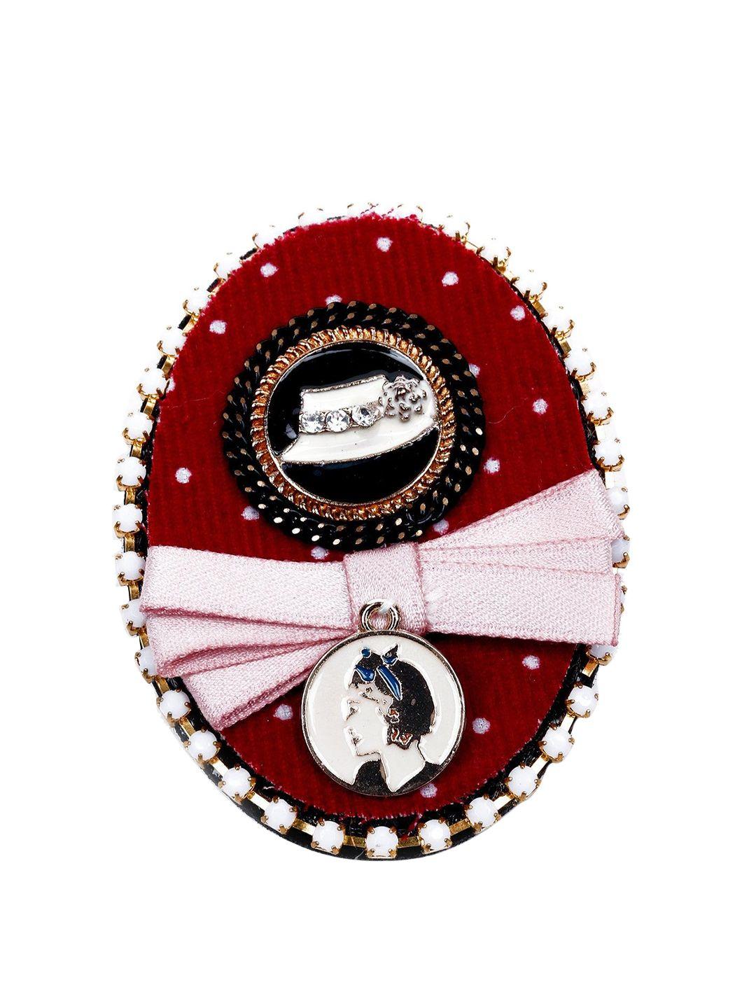 odette pearls beaded design brooch