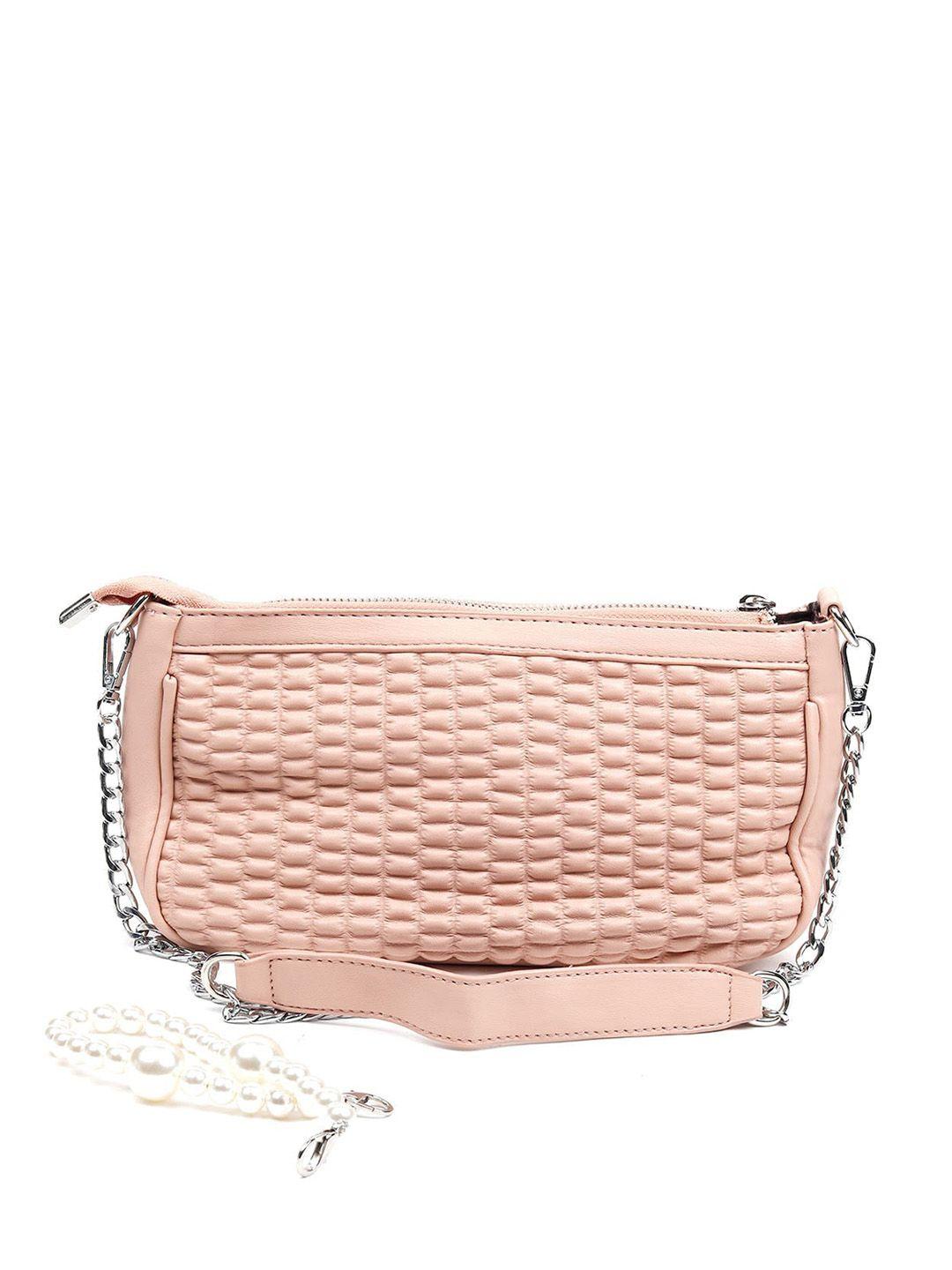 odette pink structured sling bag