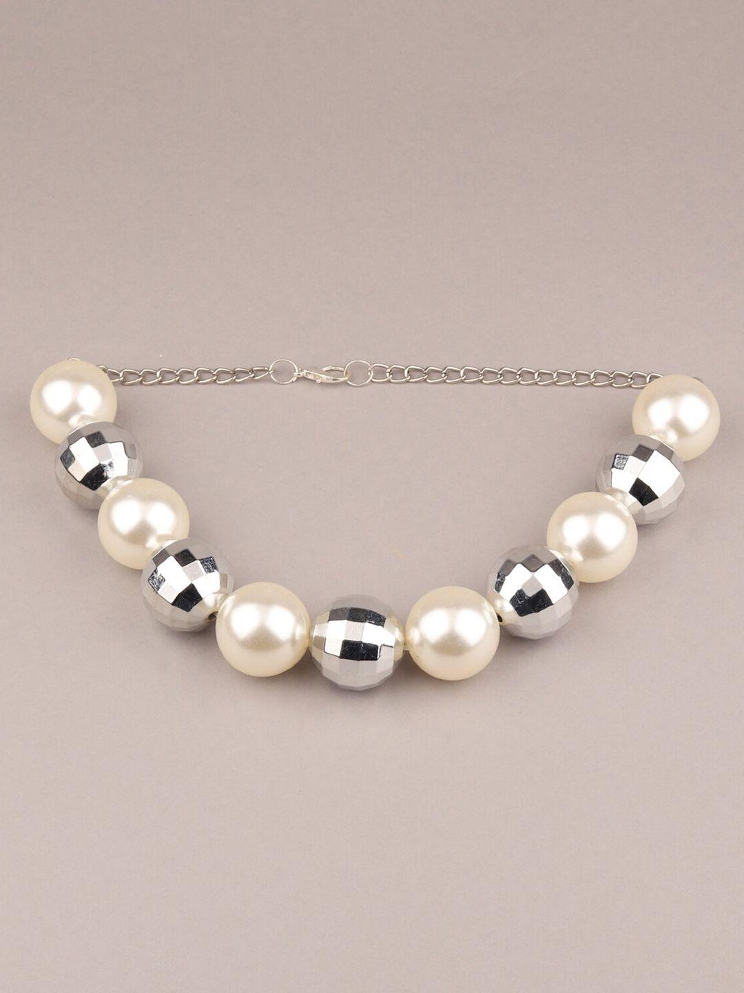 odette silver-plated beaded necklace