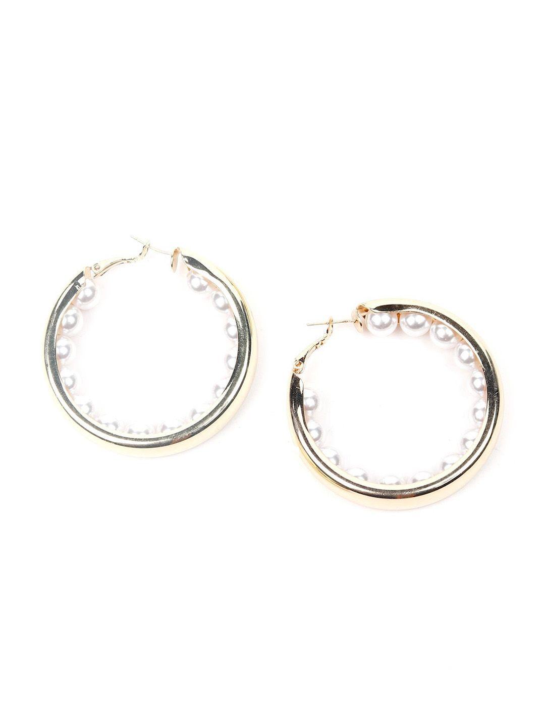 odette silver-toned circular hoop earrings