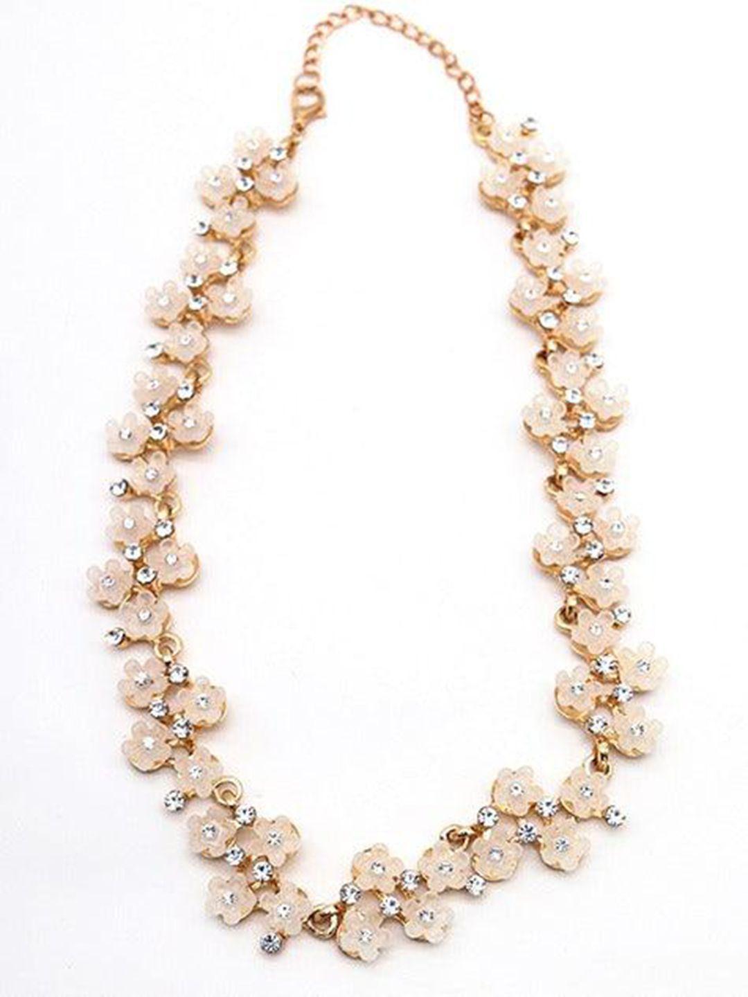 odette stone studded statement necklace