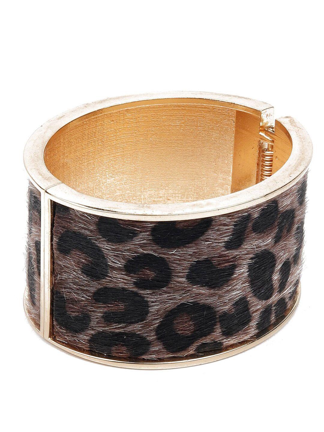 odette women gold-toned & black armlet bracelet