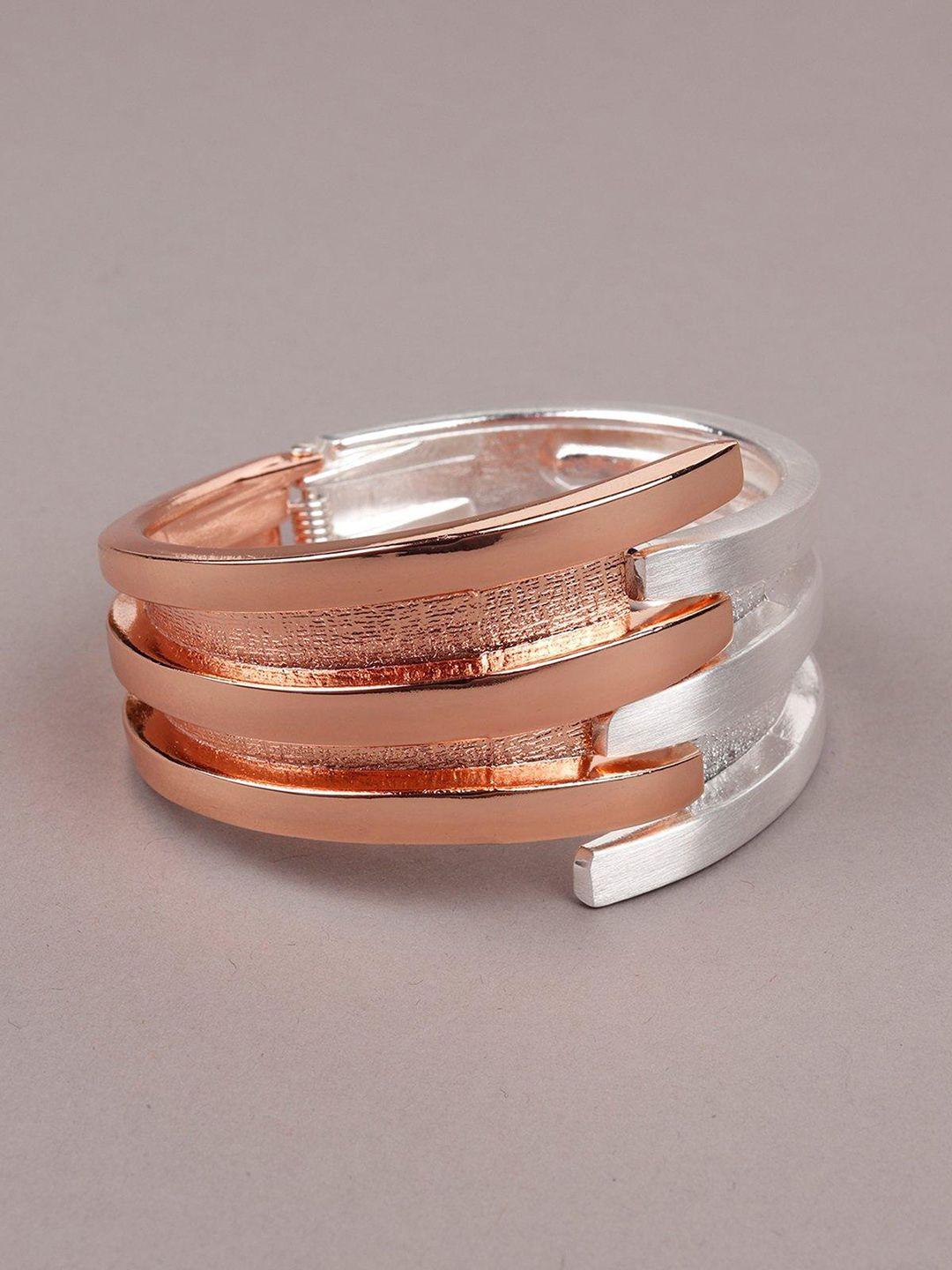 odette women rose gold-plated cuff bracelet