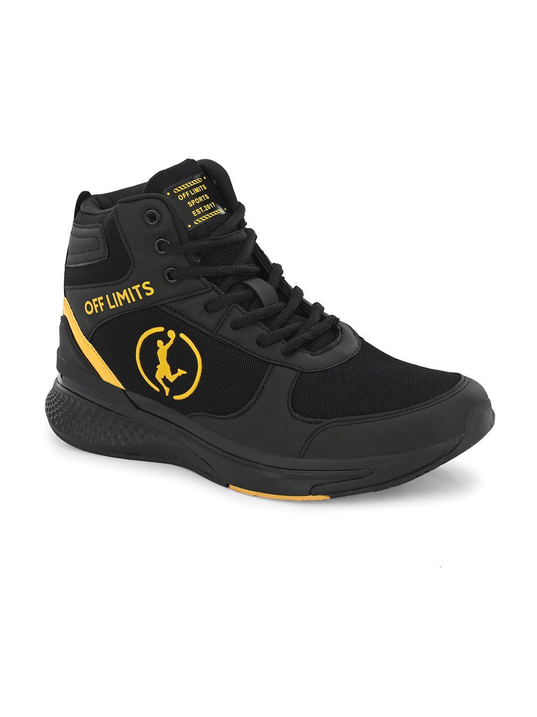 off limits men mesh mid top non-marking basketball shoes