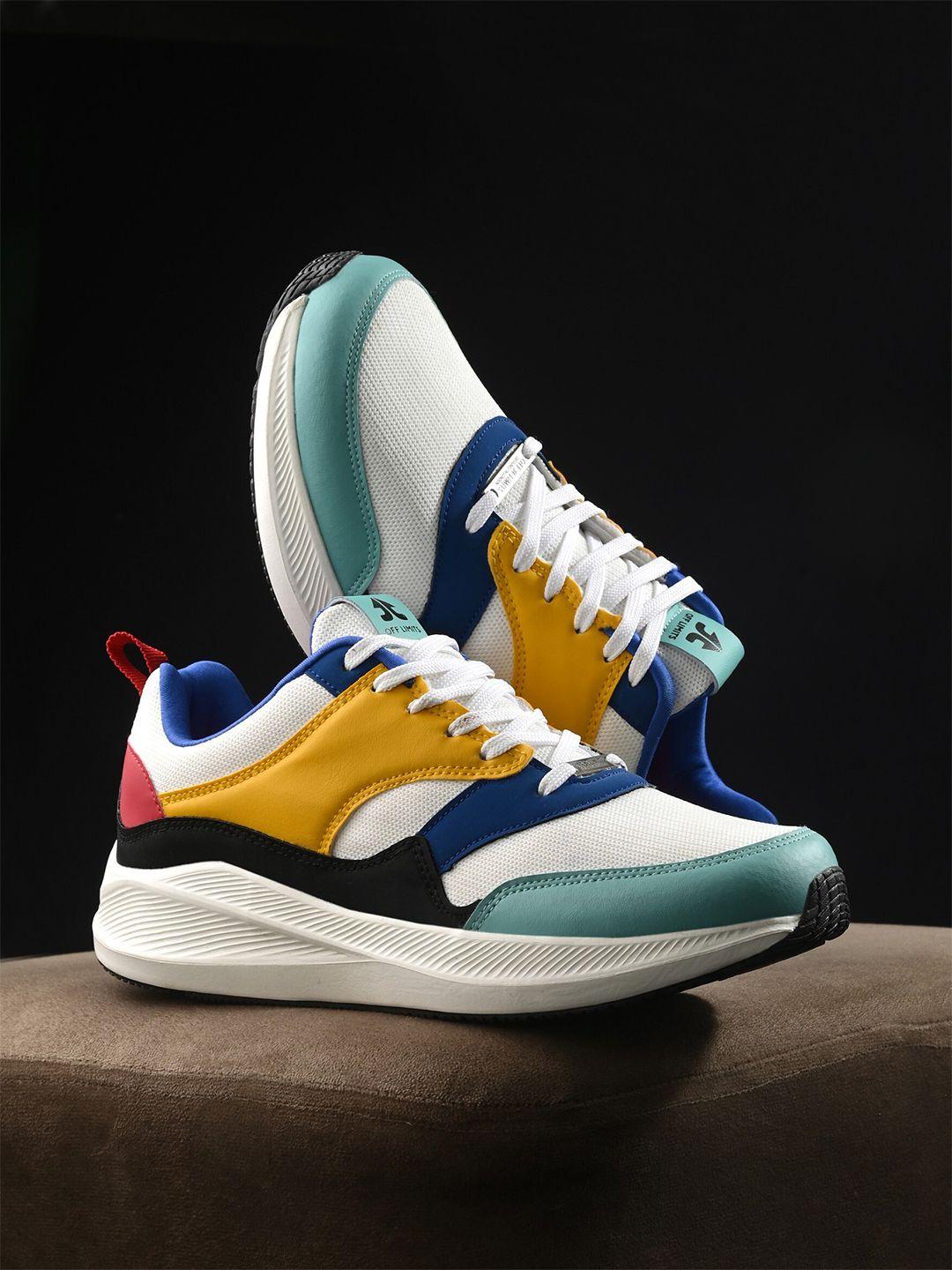 off limits women colourblocked lace-up sneakers
