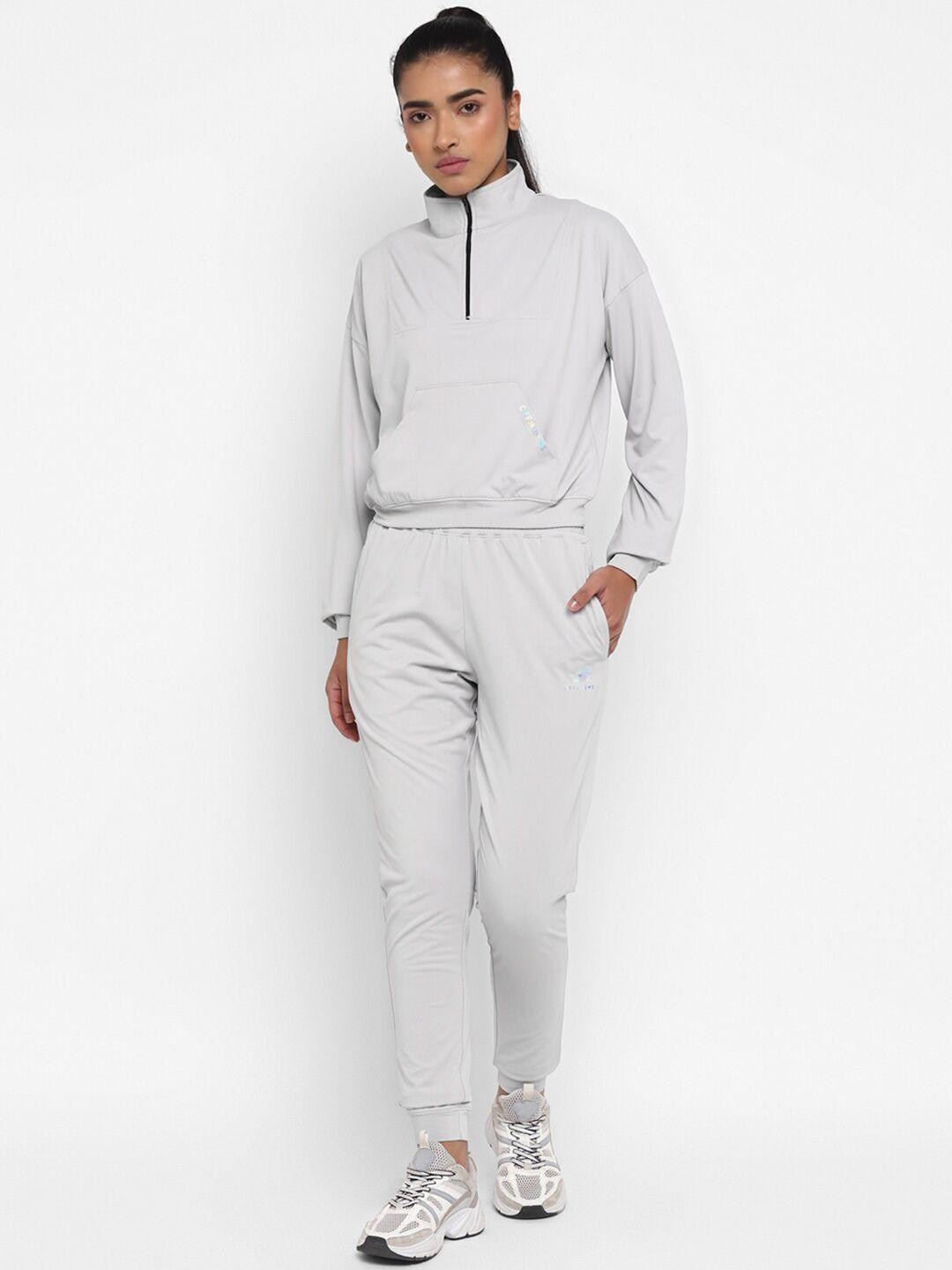 off limits women mock collar mid-rise tracksuit