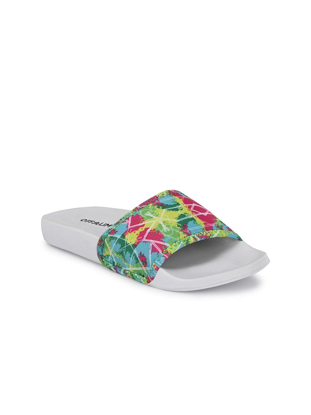 off limits women multi color printed sliders