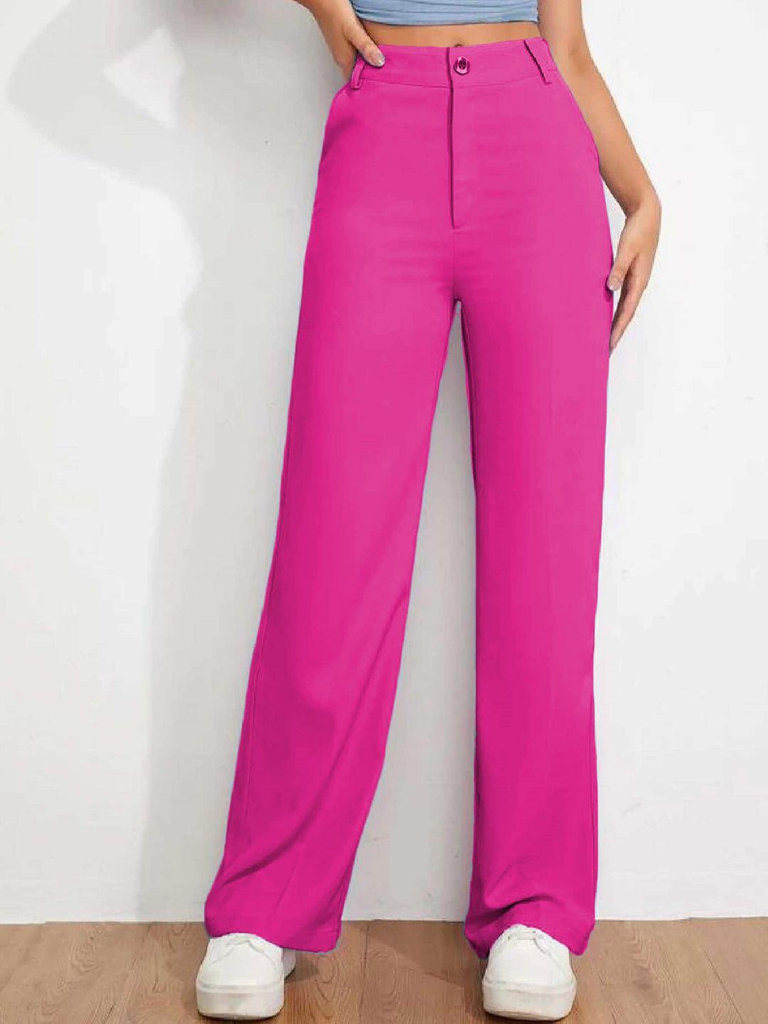 off duty india straight fit high-rise parallel trousers