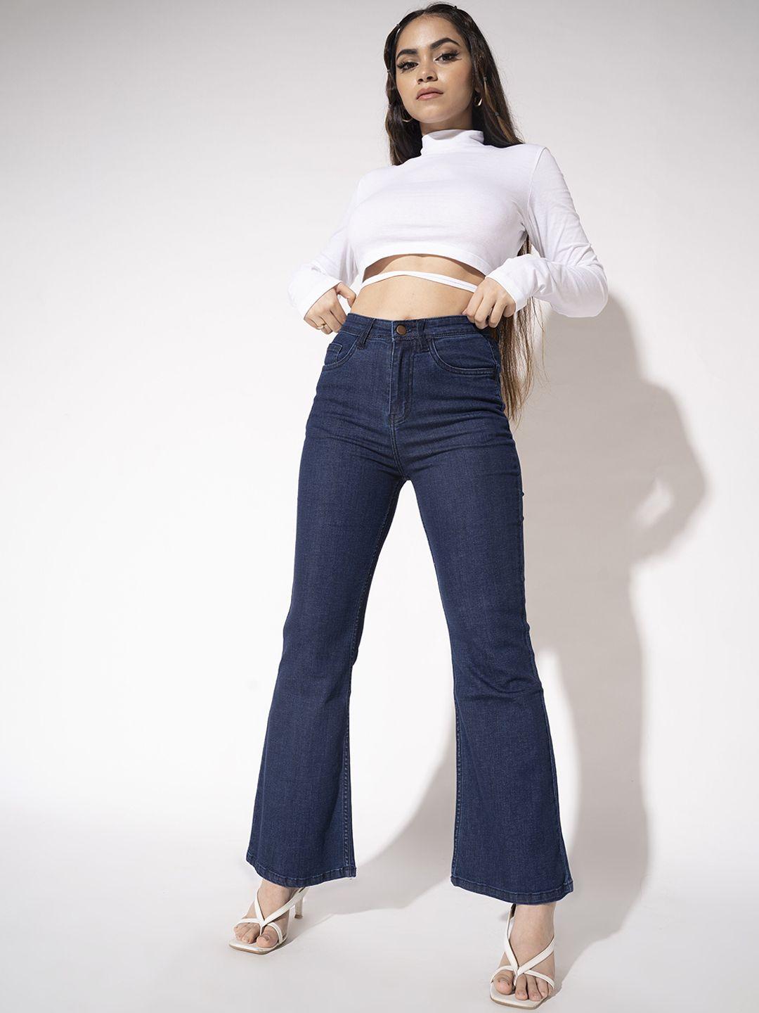 off duty india women high-rise bootcut jeans